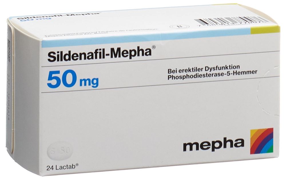 SILDENAFIL Mepha cpr pell 50 mg 24 pce