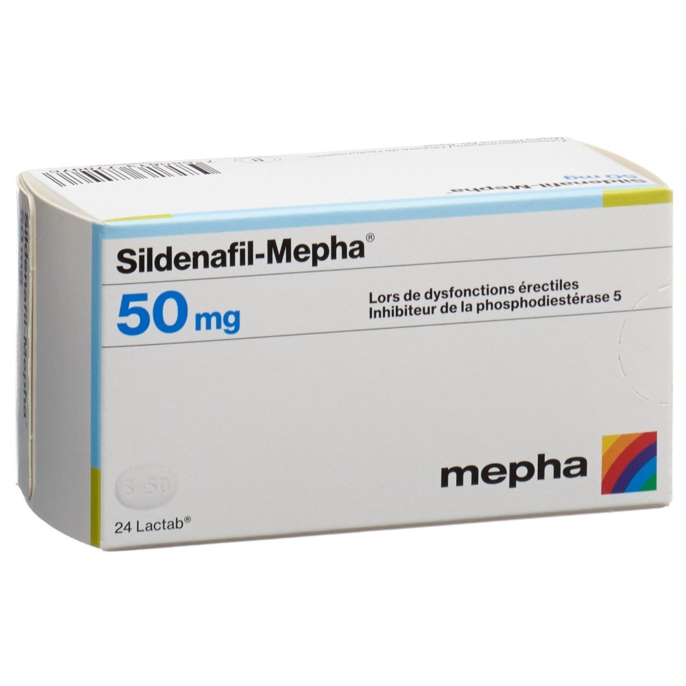 SILDENAFIL Mepha cpr pell 50 mg 24 pce