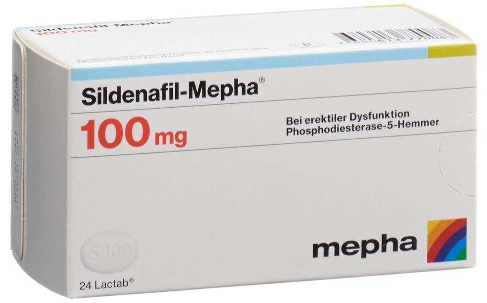 SILDENAFIL Mepha cpr pell 100 mg 24 pce