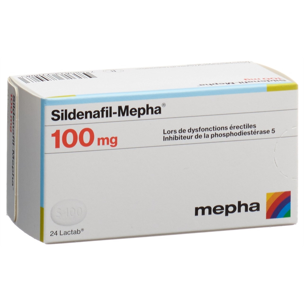 SILDENAFIL Mepha cpr pell 100 mg 24 pce