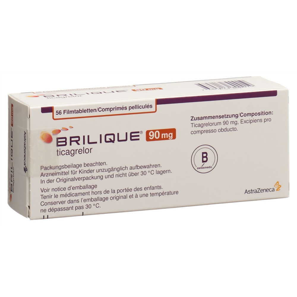 BRILIQUE cpr pell 90 mg 56 pce