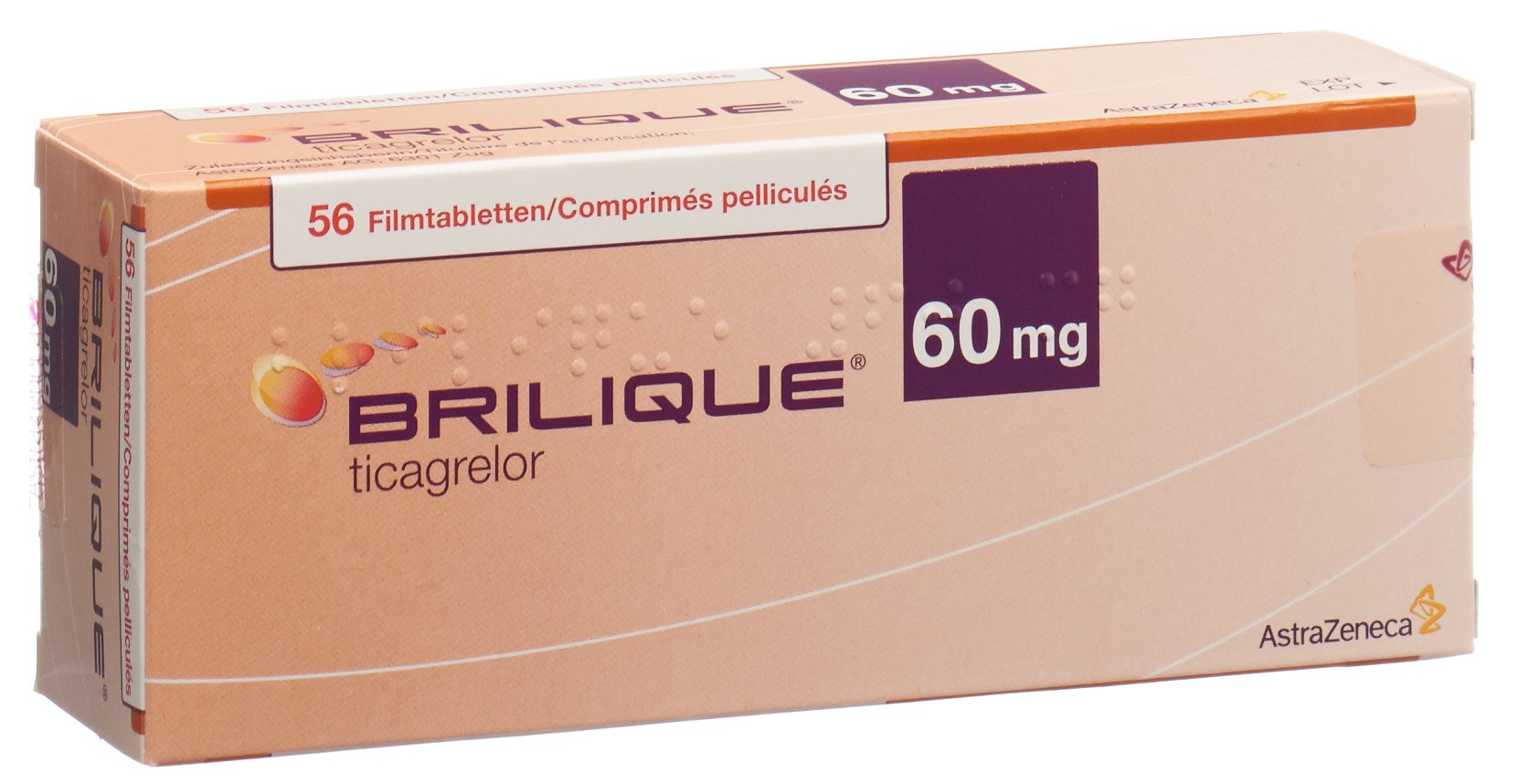 BRILIQUE cpr pell 60 mg 168 pce