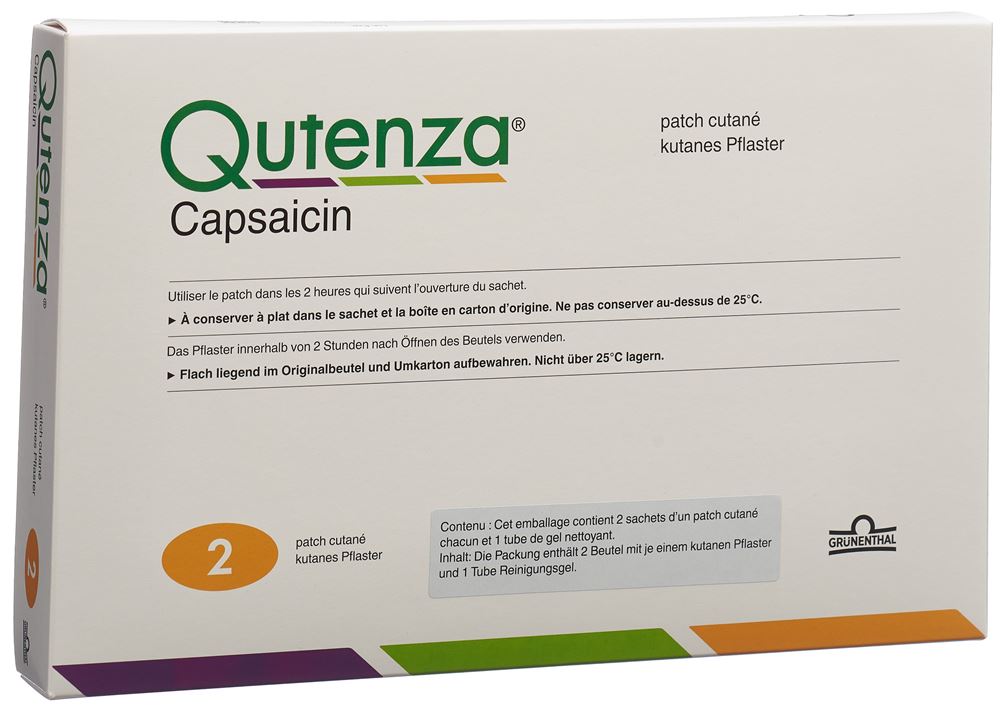 QUTENZA empl 8 % Capsaicine sach 2 pce