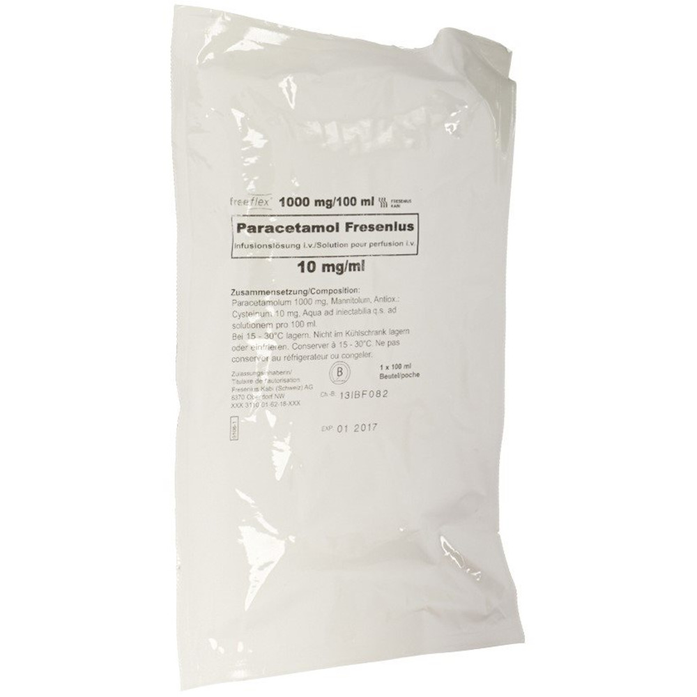 PARACETAMOL Fresenius 1 g/100ml FFX 20 x 100 ml