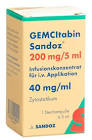 GEMCITABINE Sandoz conc perf 200 mg/5ml flac