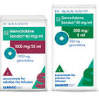 GEMCITABINE Sandoz conc perf 2000 mg/50ml flac