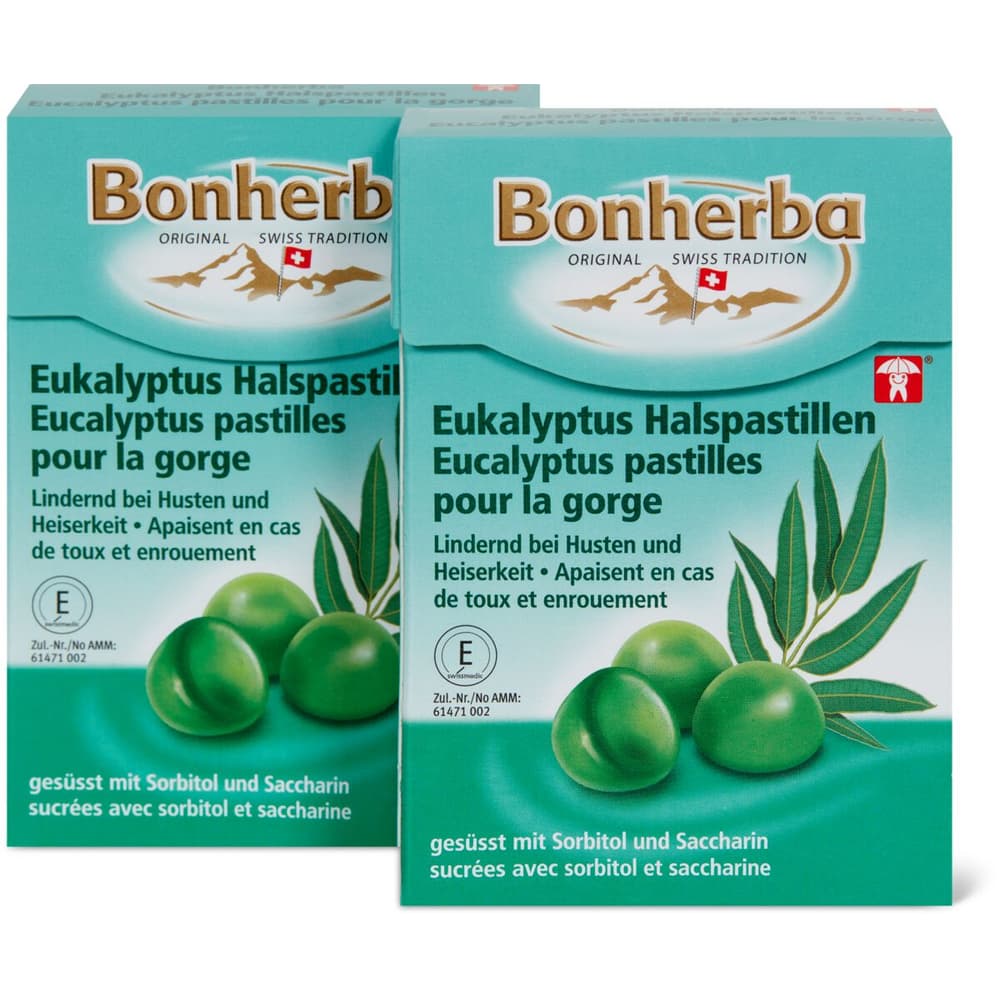 Bonherba Eukalyptus Halspastillen, Pastillen