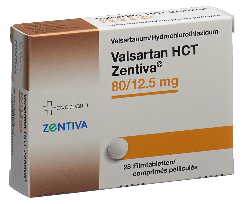VALSARTAN HCT Zentiva cpr pell 80/12.5mg 28 pce