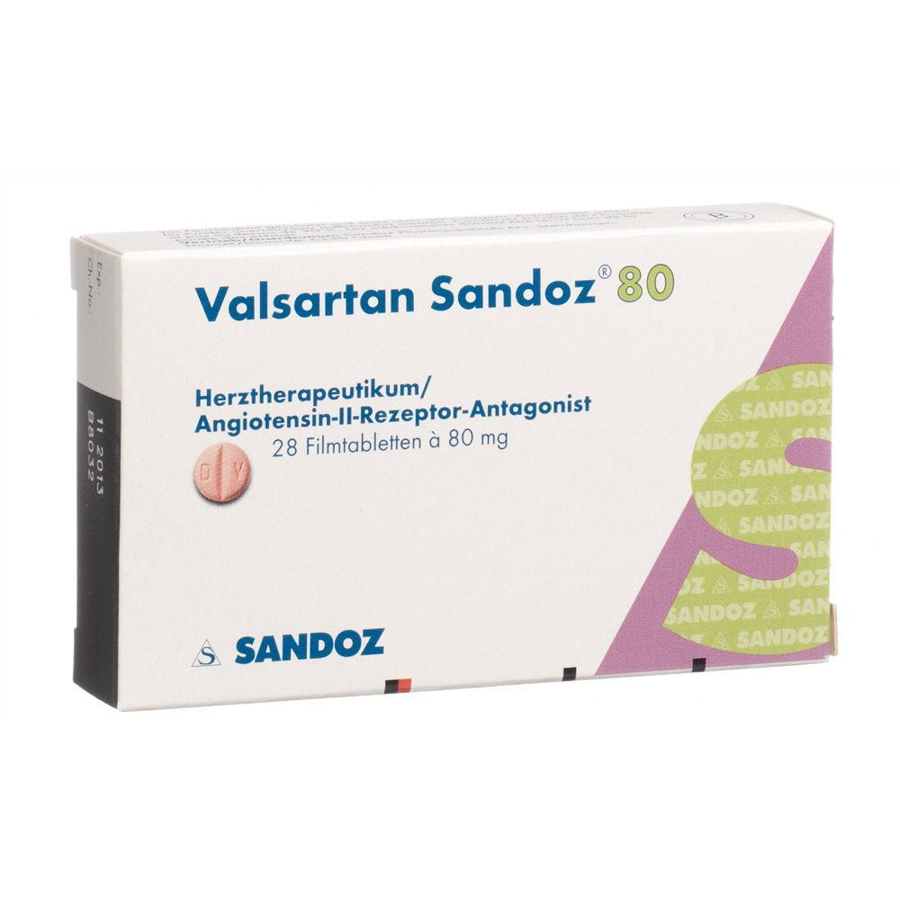 Valsartan Zentiva 80 mg, Filmtabletten