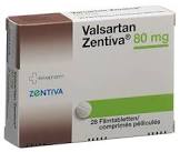 Valsartan Zentiva 80 mg, Filmtabletten