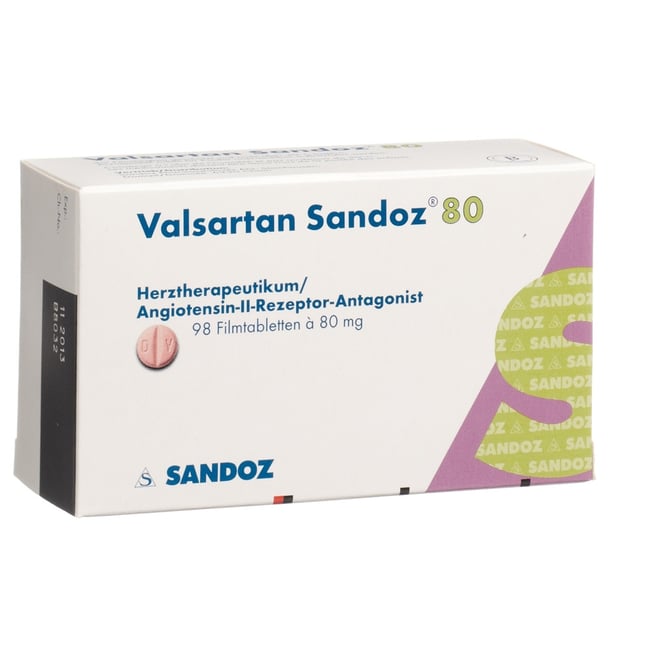 Valsartan Zentiva 80 mg, Filmtabletten