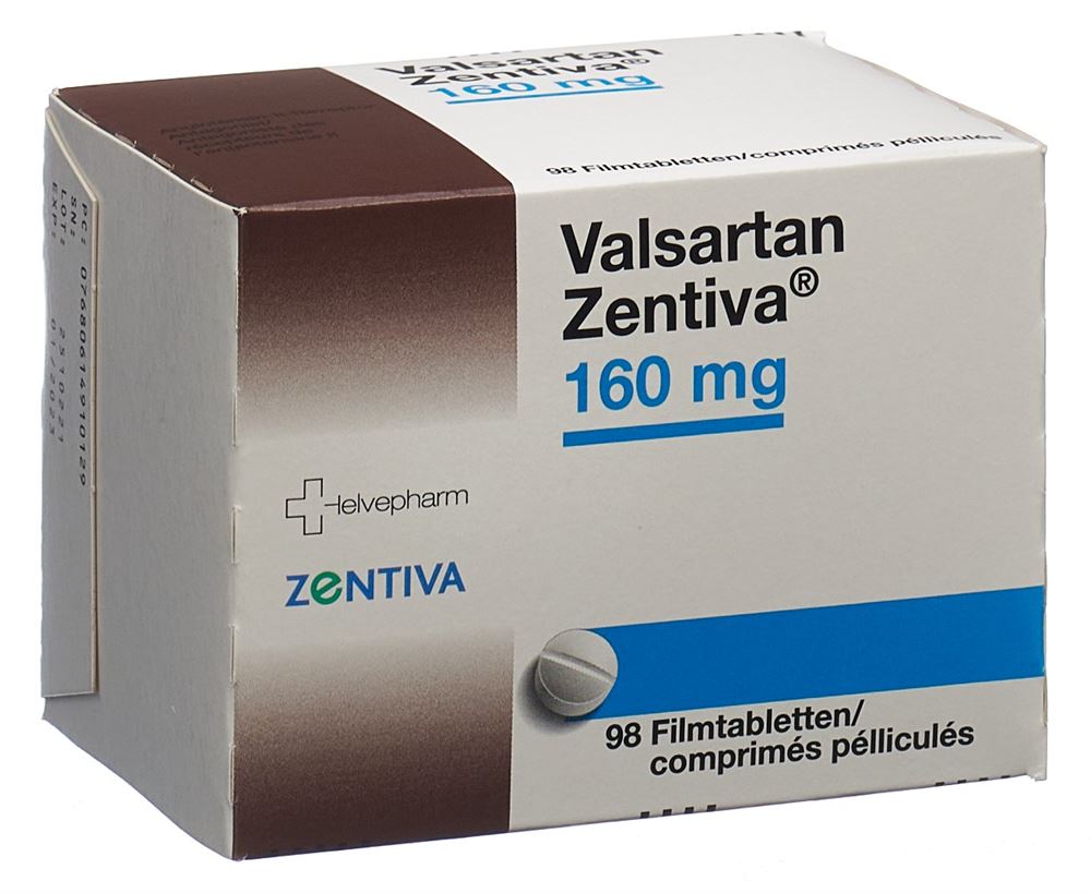 Valsartan Zentiva 160 mg, Filmtabletten
