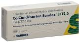 Co-Candesartan Sandoz 8/12.5 mg, Tabletten