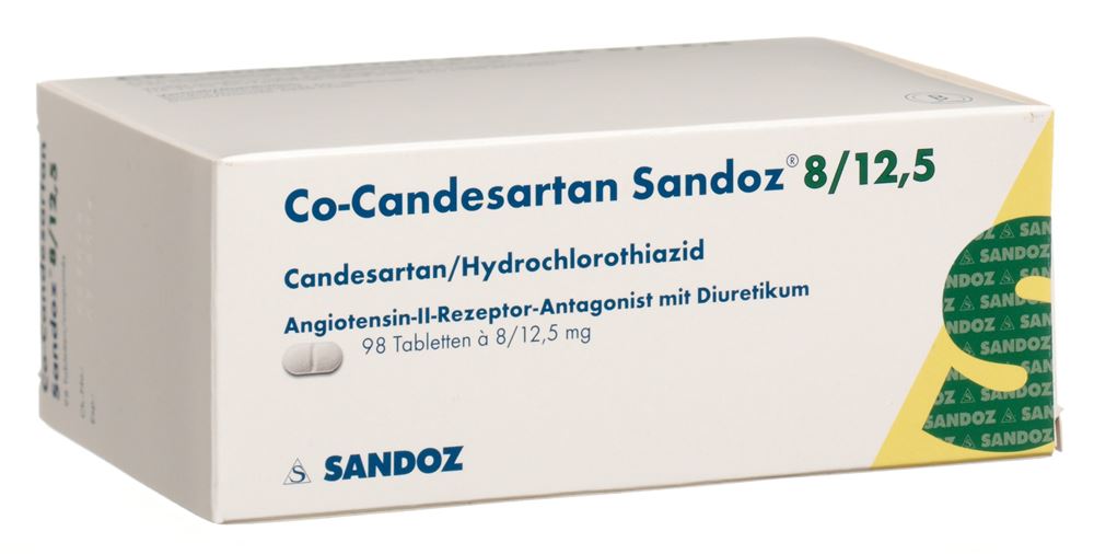 CO-CANDESARTAN Sandoz cpr 8/12.5 mg 98 pce