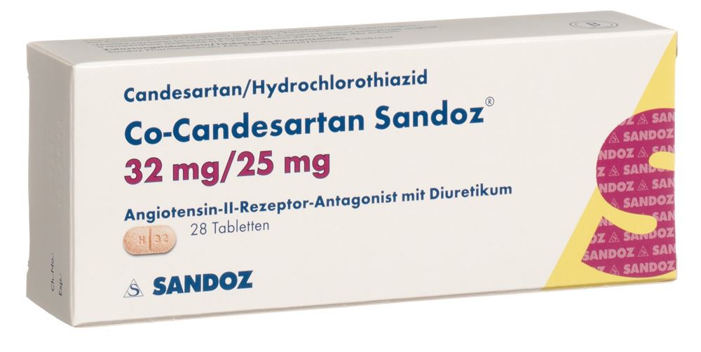 Co-Candesartan Sandoz 32/25 mg, Tabletten
