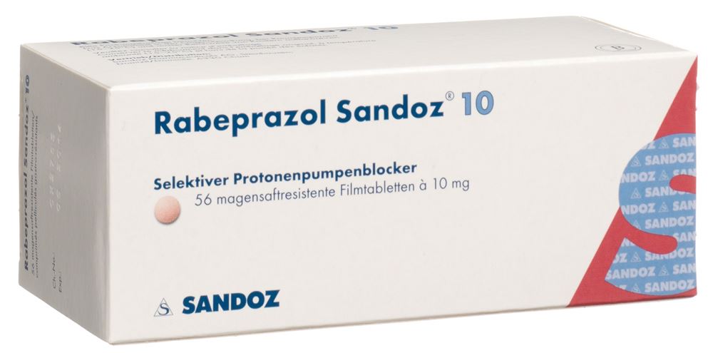 Rabeprazol Sandoz 10 mg, magensaftresistente Tabletten