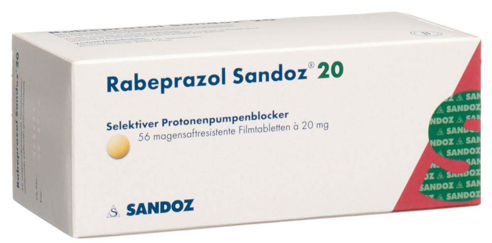 RABEPRAZOLE Sandoz cpr 20 mg 56 pce