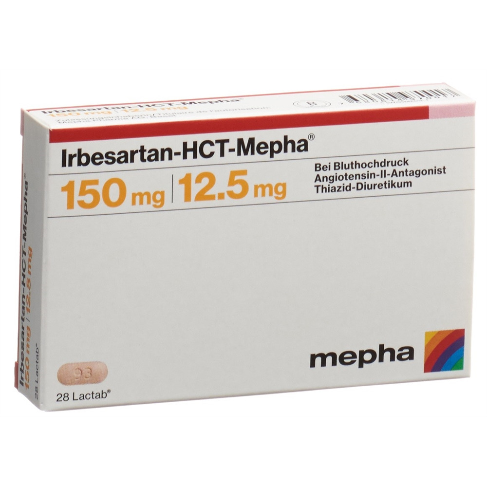 Irbesartan-HCT-Mepha 150mg/12.5mg, Filmtabletten