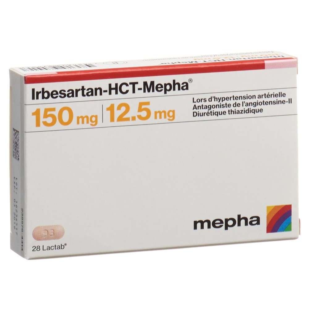 Irbesartan-HCT-Mepha 150mg/12.5mg, Filmtabletten