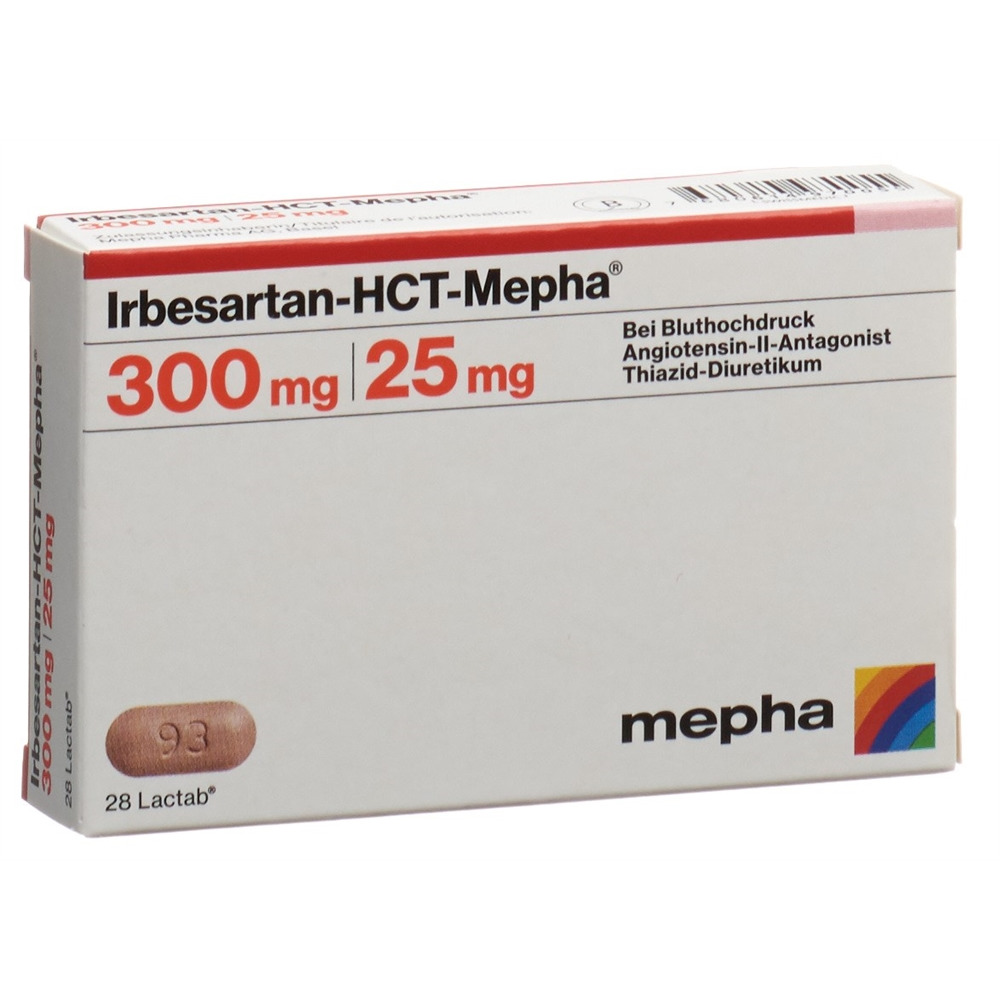 IRBESARTAN-HCT Mepha cpr pell 300/25 28 pce