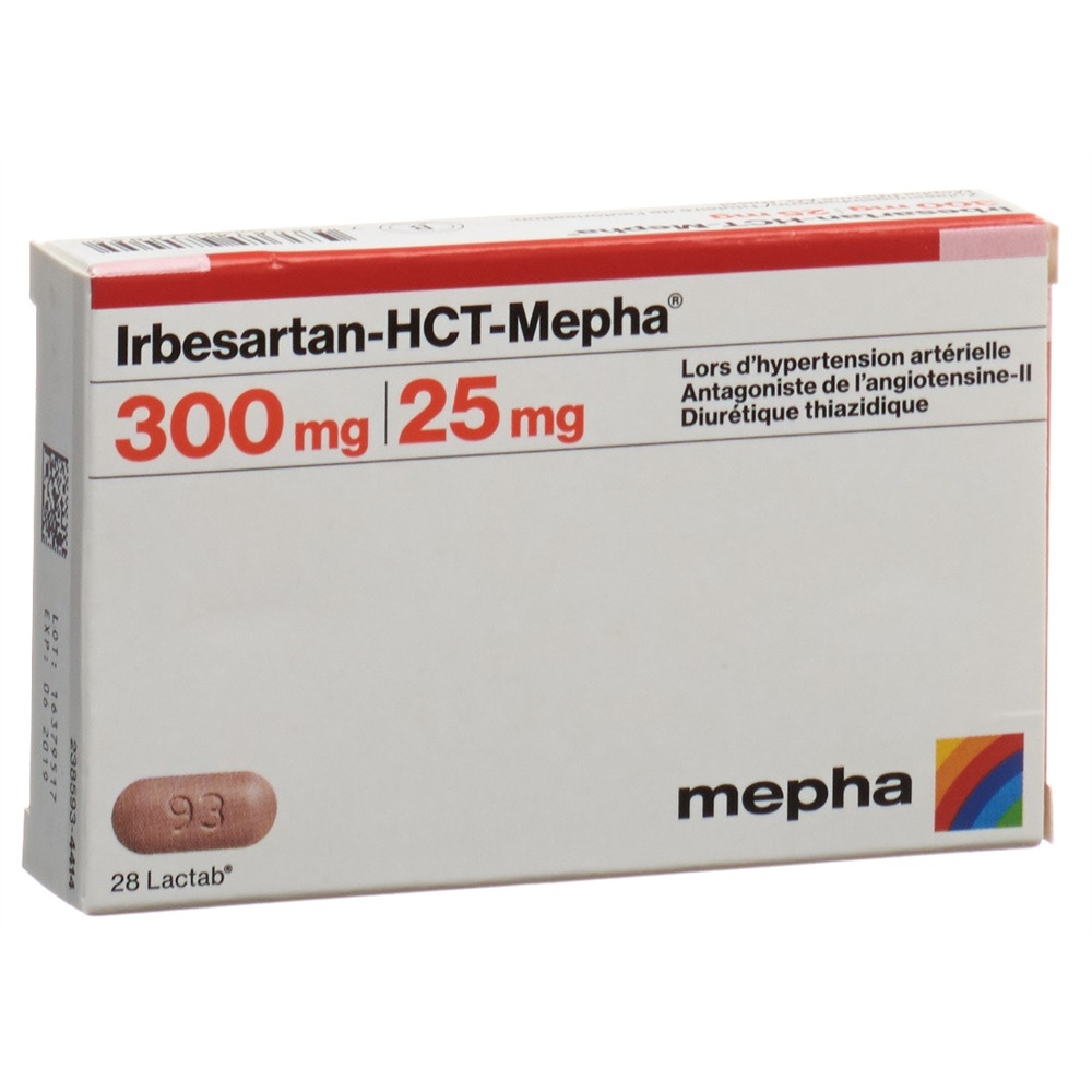 IRBESARTAN-HCT Mepha cpr pell 300/25 28 pce