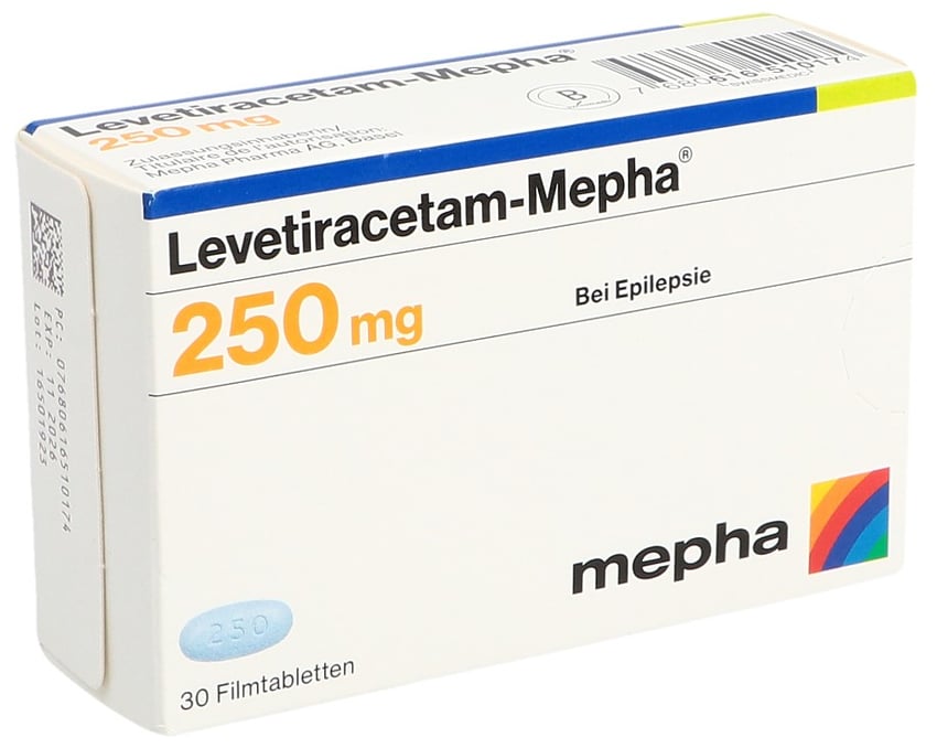 Levetiracetam-Mepha Teva 250 mg, Filmtabletten