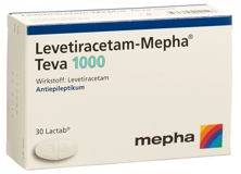 Levetiracetam-Mepha Teva 1000 mg, Filmtabletten