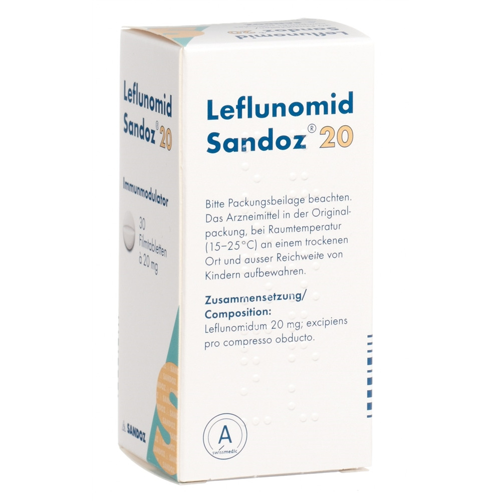 Leflunomid Sandoz 20, Filmtabletten