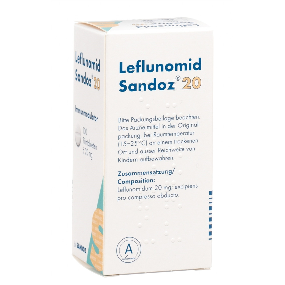LEFLUNOMIDE Sandoz cpr pell 20 mg bte 100 pce