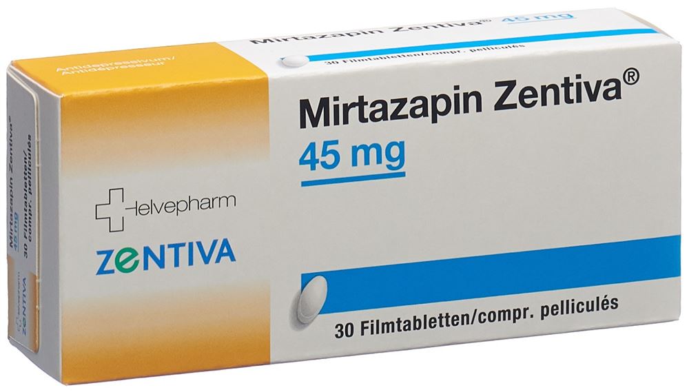 Mirtazapin Zentiva 45 mg, Filmtabletten
