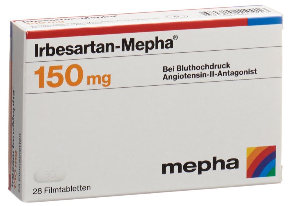 IRBESARTAN Mepha cpr pell 150 mg 28 pce