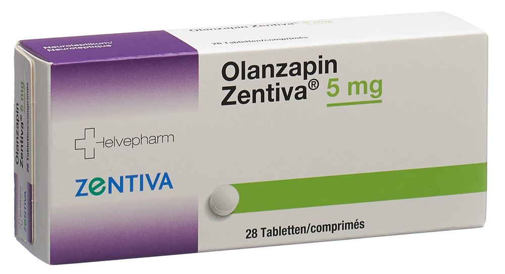 Olanzapin Zentiva 5 mg, Tabletten