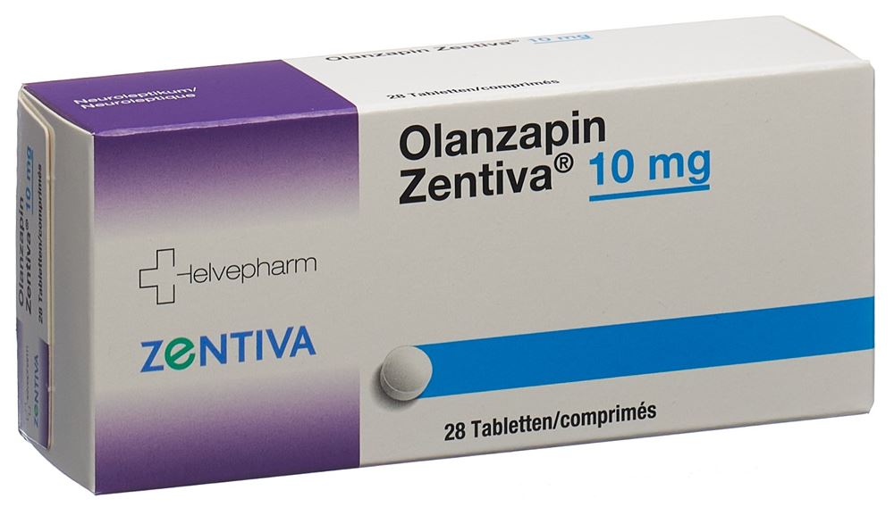 Olanzapin Zentiva 10 mg, Tabletten