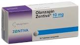 Olanzapin Zentiva 10 mg, Tabletten