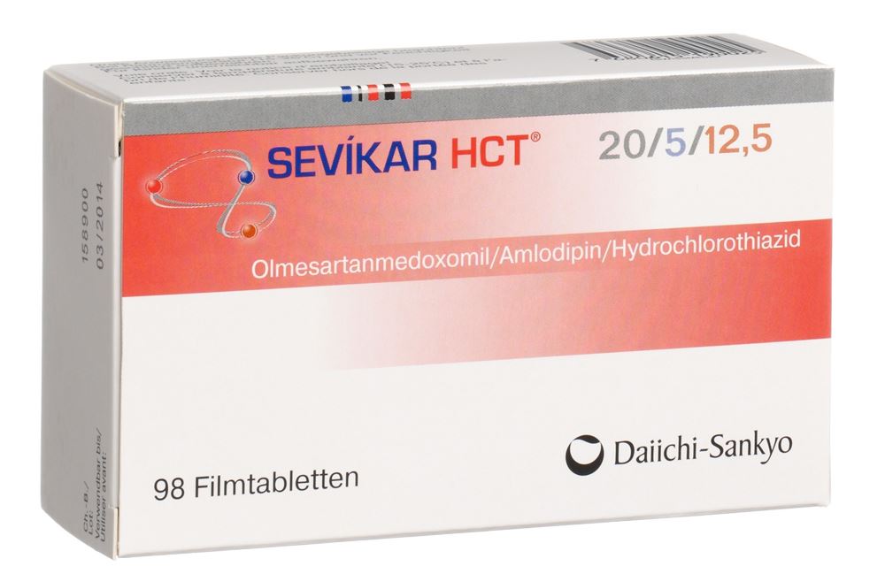 SEVIKAR HCT cpr pell 20/5/12.5 mg 98 pce