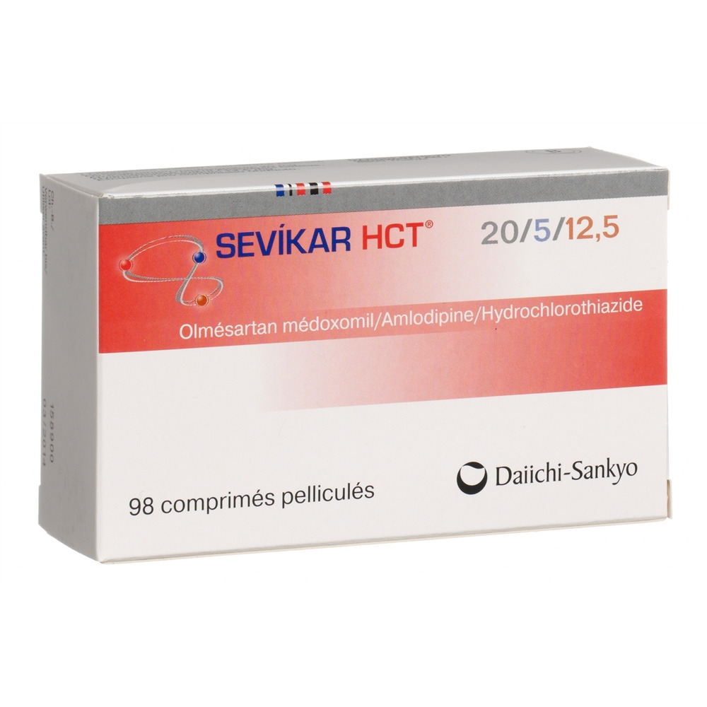 SEVIKAR HCT cpr pell 20/5/12.5 mg 98 pce