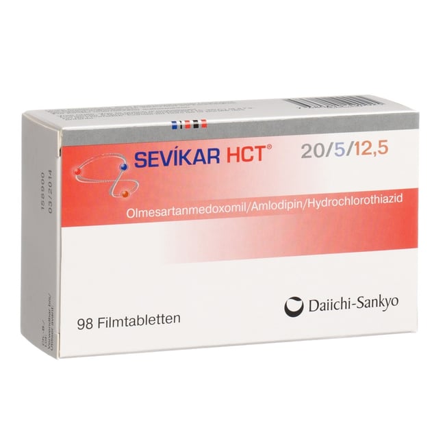 Sevikar HCT 20 mg/5 mg/12.5 mg, Filmtabletten