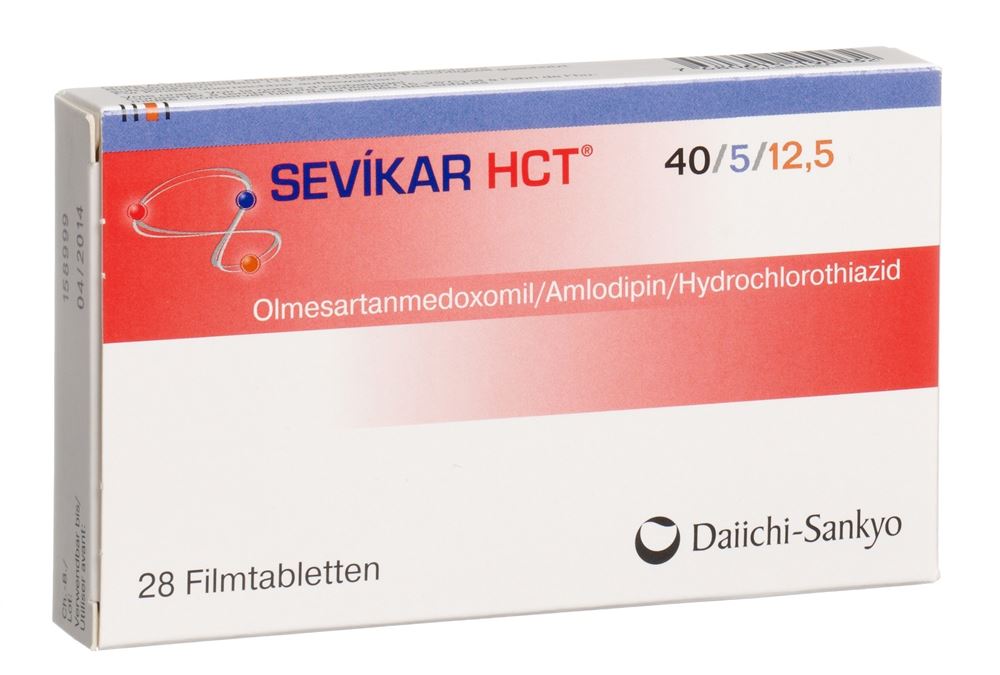 SEVIKAR HCT cpr pell 40/5/12.5 mg 28 pce