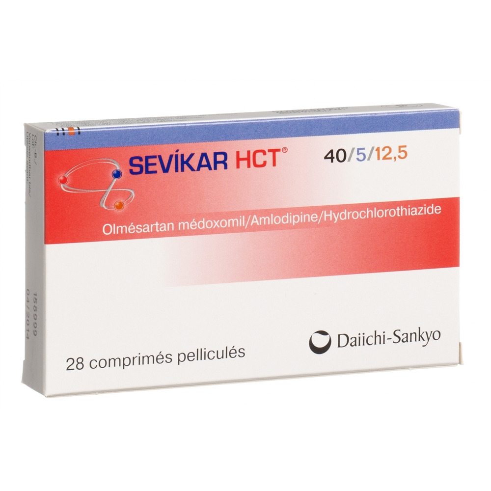 SEVIKAR HCT cpr pell 40/5/12.5 mg 28 pce