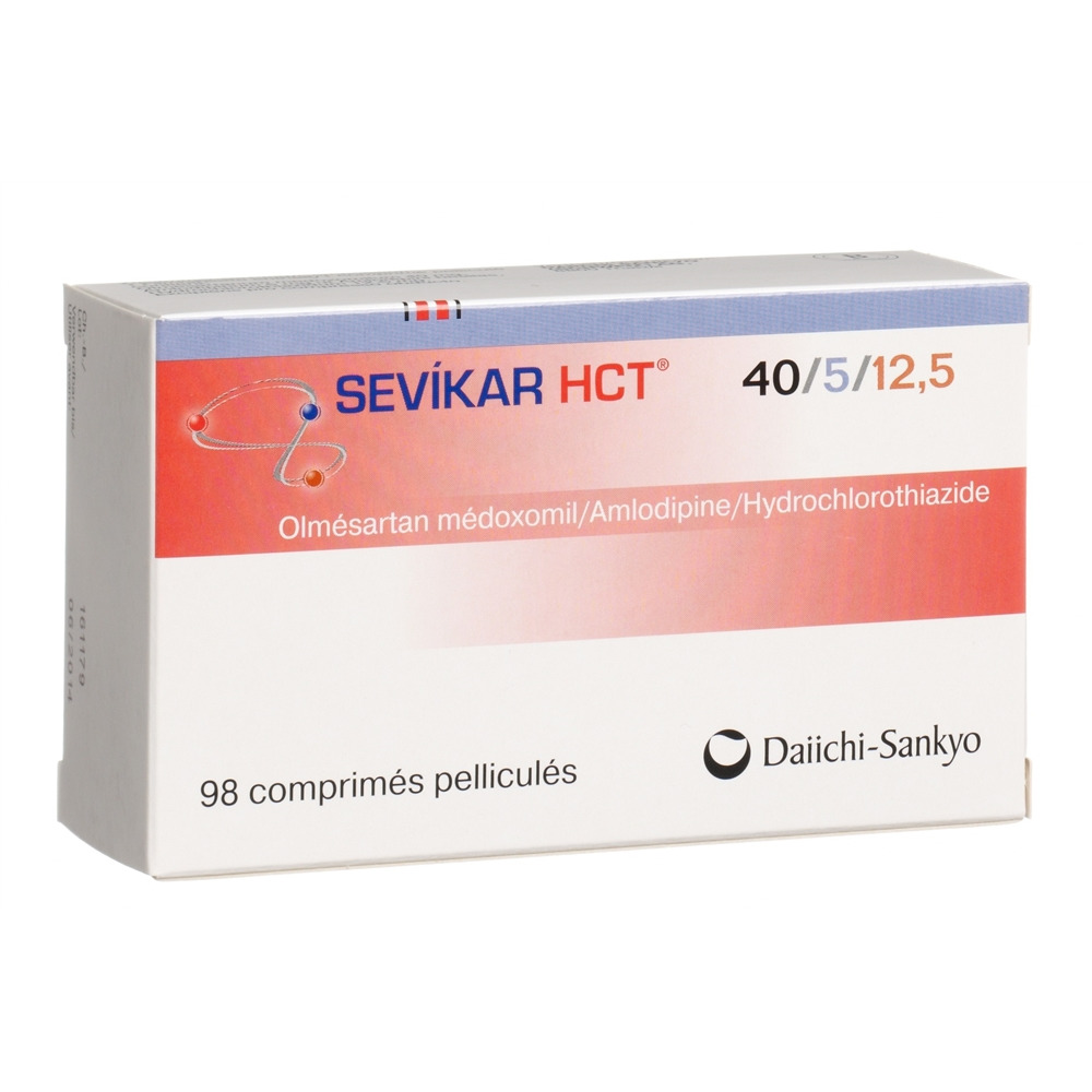 SEVIKAR HCT cpr pell 40/5/12.5 mg 98 pce
