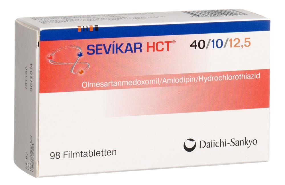 SEVIKAR HCT cpr pell 40/10/12.5 mg 98 pce