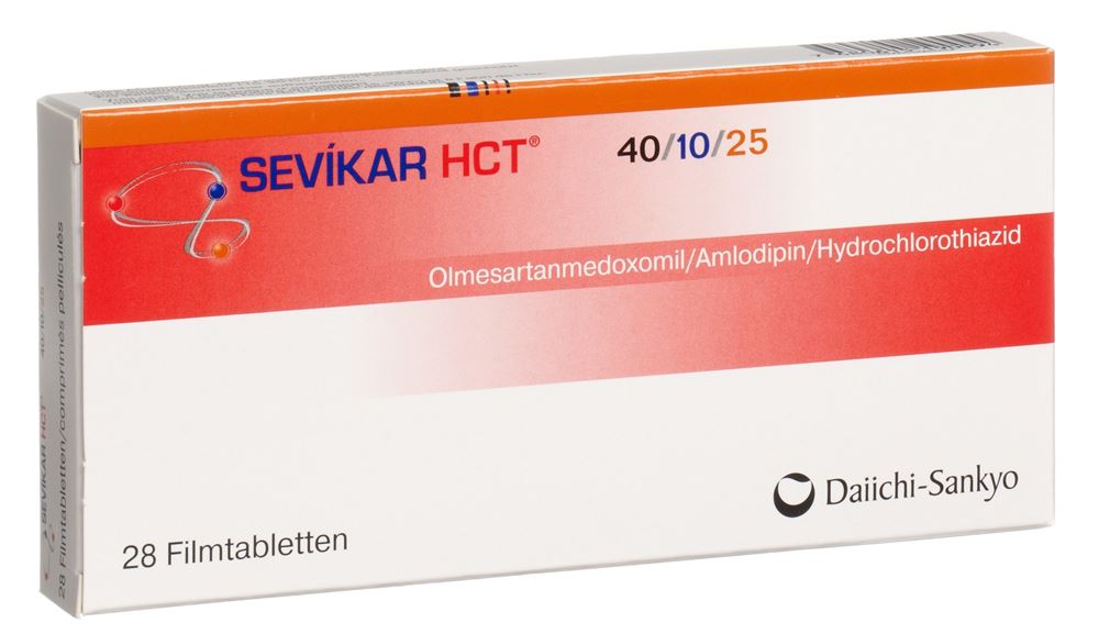 SEVIKAR HCT cpr pell 40/10/25 mg 28 pce
