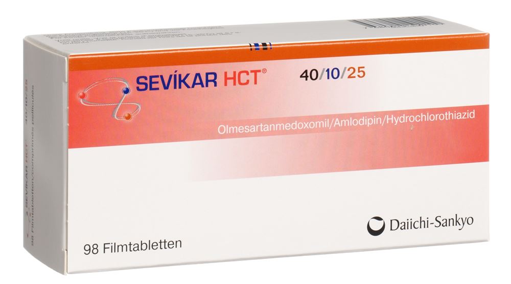 SEVIKAR HCT cpr pell 40/10/25 mg 98 pce