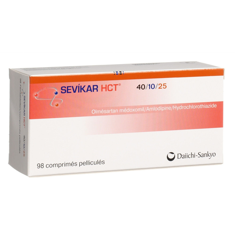 SEVIKAR HCT cpr pell 40/10/25 mg 98 pce