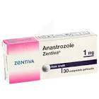 Anastrozol Zentiva 1 mg, Filmtabletten