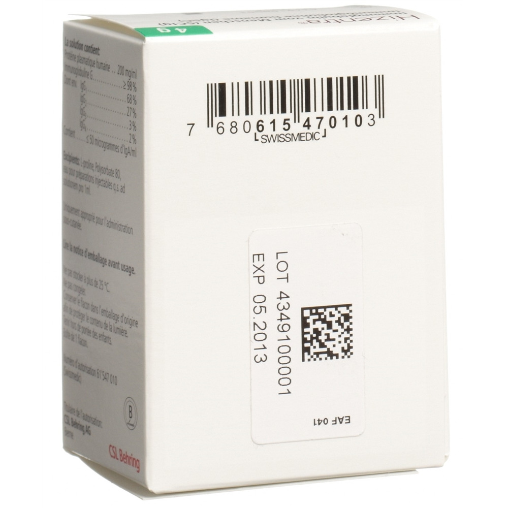 HIZENTRA 20% sol inj 20 ml flac