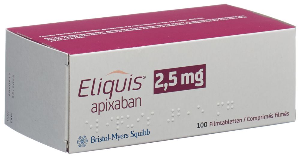 Eliquis 2.5 mg, Filmtabletten