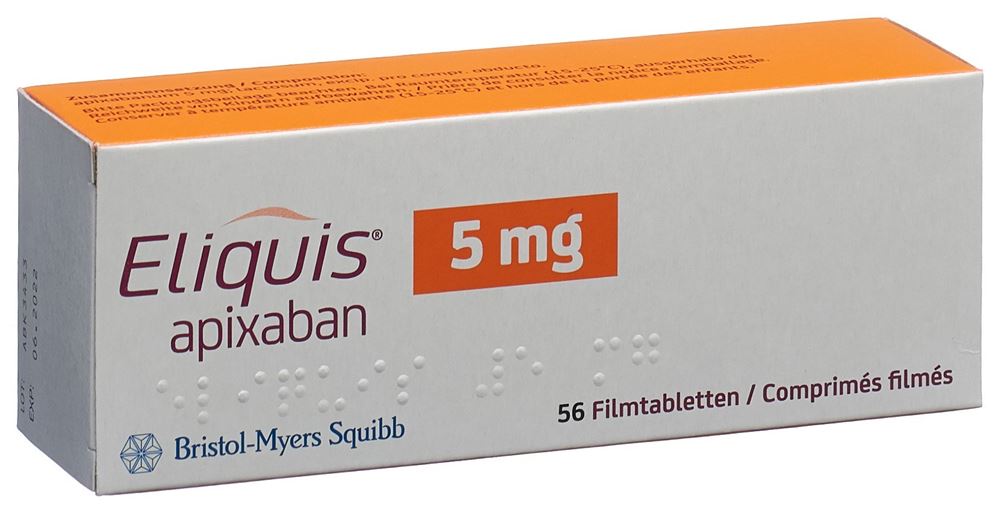 ELIQUIS cpr pell 5 mg 56 pce