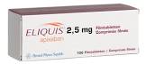 Eliquis 2.5 mg, Filmtabletten