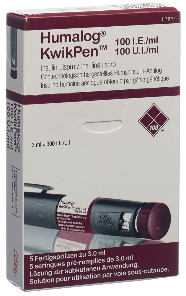 Insulin Lilly Huminsulin Basal KwikPen stylo prérempli, suspension injectable